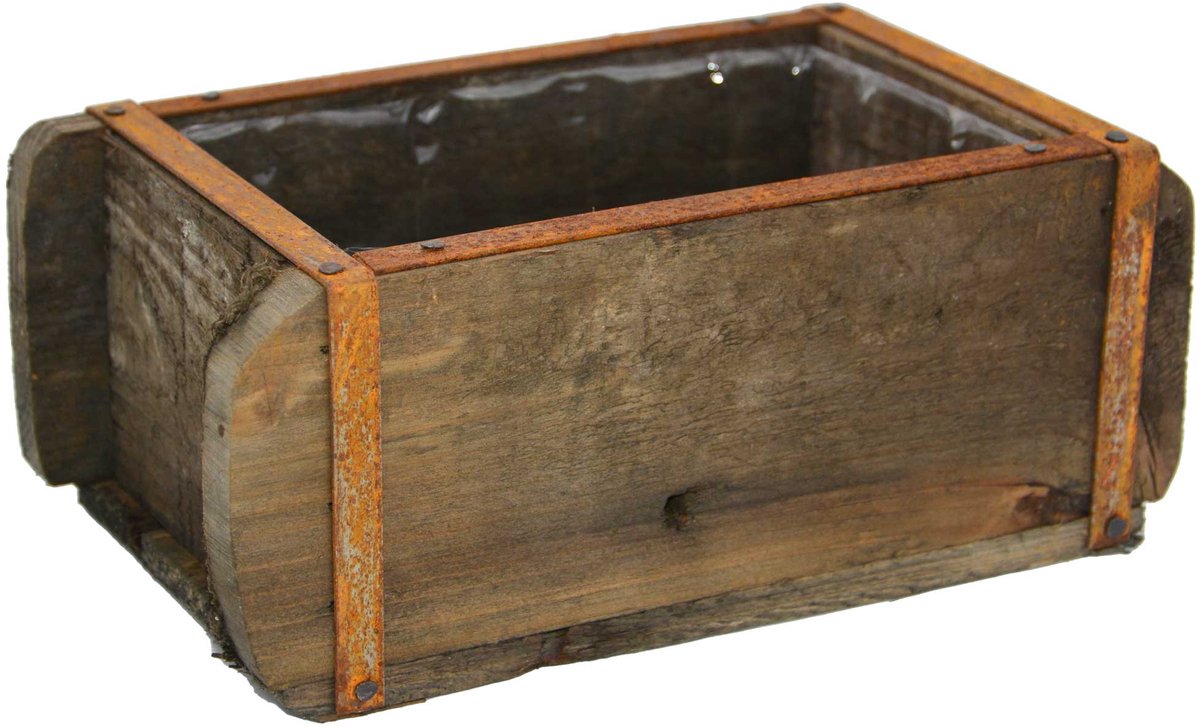 UNUS® Houten baksteenmal plantenbak met inzet