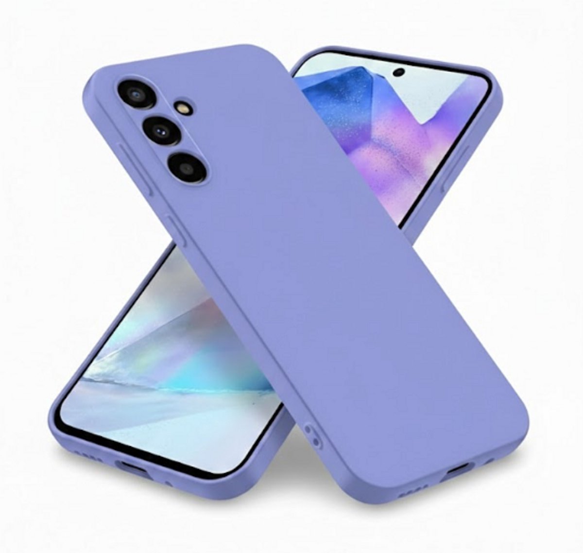 Hoesje Geschikt voor Samsung Galaxy A57 - Paars - Casemania Liquid Siliconen Back Cover met Camera Bescherming