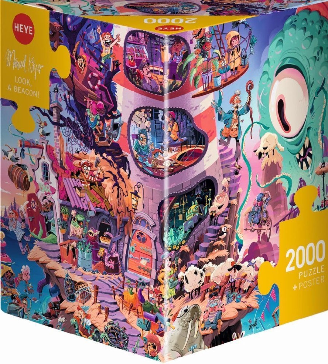 Puzzel 2000 Stukjes - Levendige Scènes met Humor en Detail