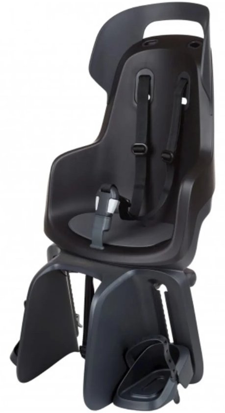 Kinderzitje achter Bobike Maxi Go met dragerbevestiging (CFS) - urban black