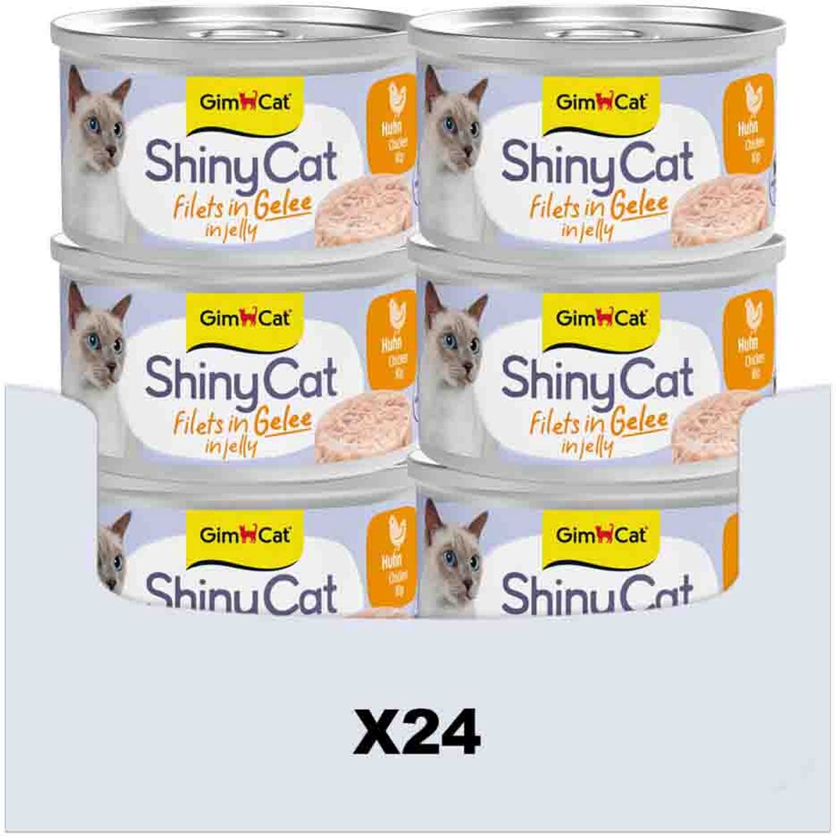 GimCat 70 g - GimCat ShinyCat Filets in jelly kip