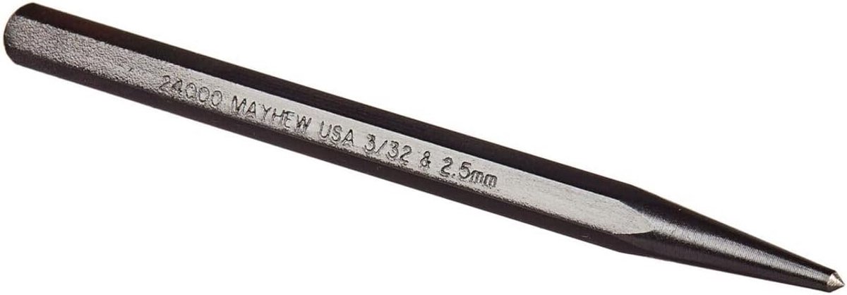 Stalen Centerpons 1/4 Inch met Rechte Punt voor Precisie Markering