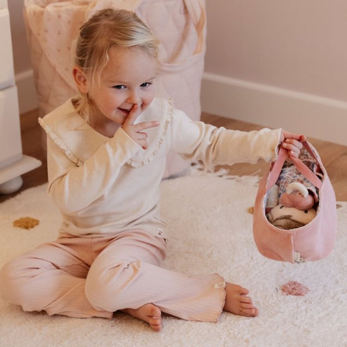 Little Dutch Babypop - Rosa - 35 cm — afbeelding 6