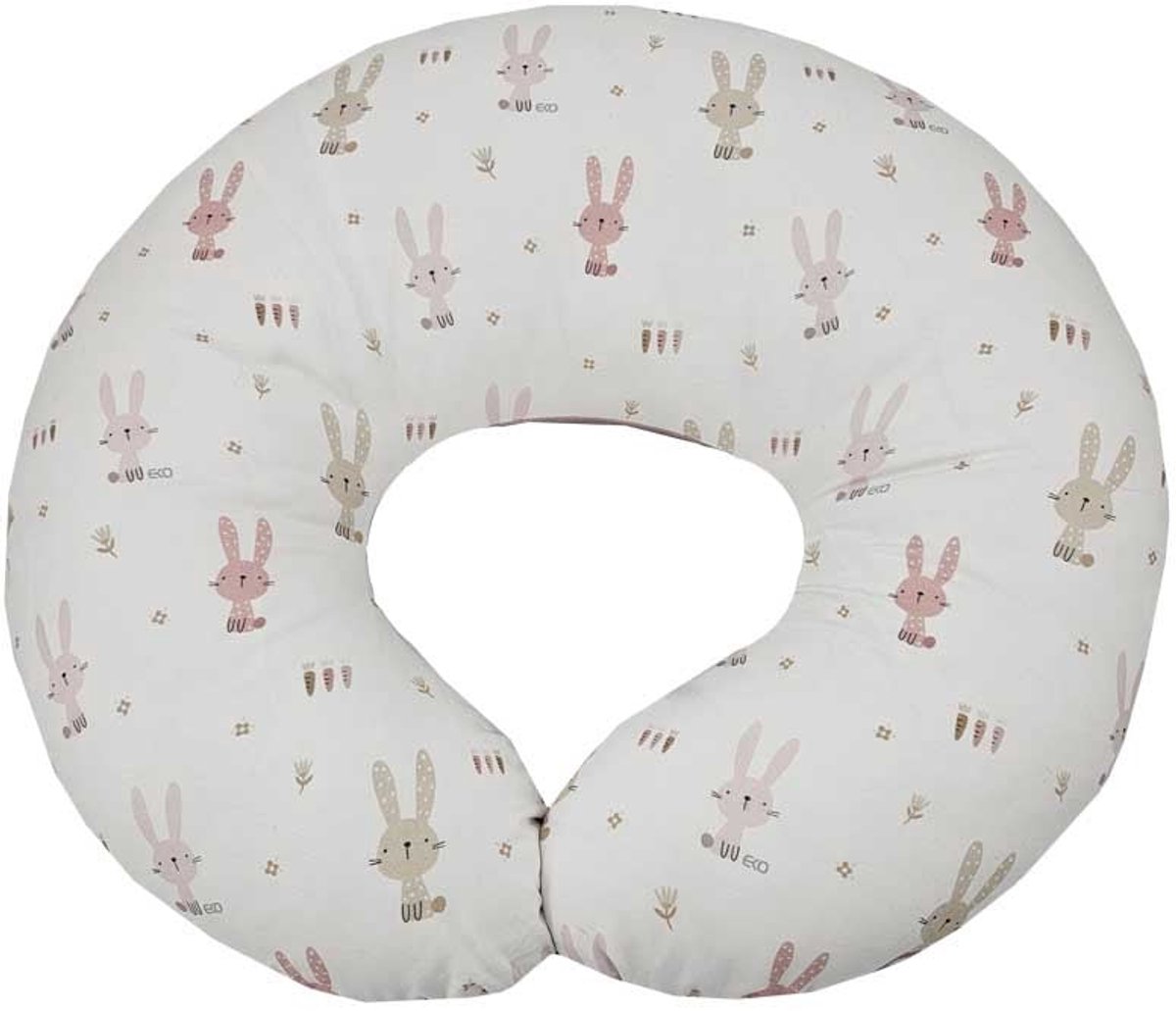 Velvet Feeding Croissant Bunny / Rose Pink