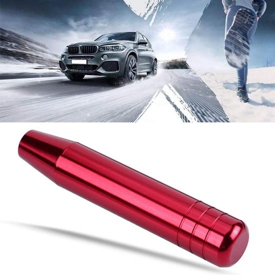 Universele Ronde Schakelknop Lichtmetalen Versnellingspook 18 cm Rood van universele — afbeelding 2