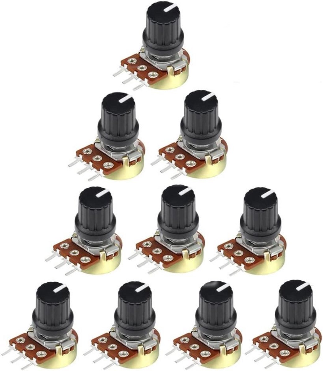 5 Stuks Lineaire Potentiometer Weerstand 10K Ohm Roterend Component