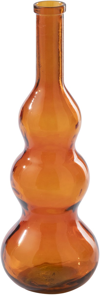 J-Line vloervaas - glas - donkeroranje