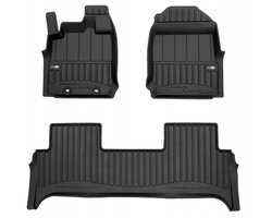 Frogum 3D Pro-Line - Automatmatten - Geschikt voor Isuzu D-MAX III vanaf 2019 (Single Cab) - TPE Rubber - 3-delig - Hoge rand 6cm