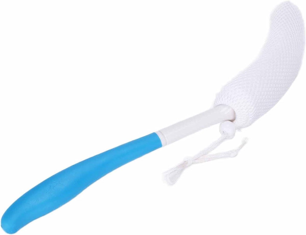 Lange handgreep lichaamsschrobborstel - zachte spons voor peeling en reiniging