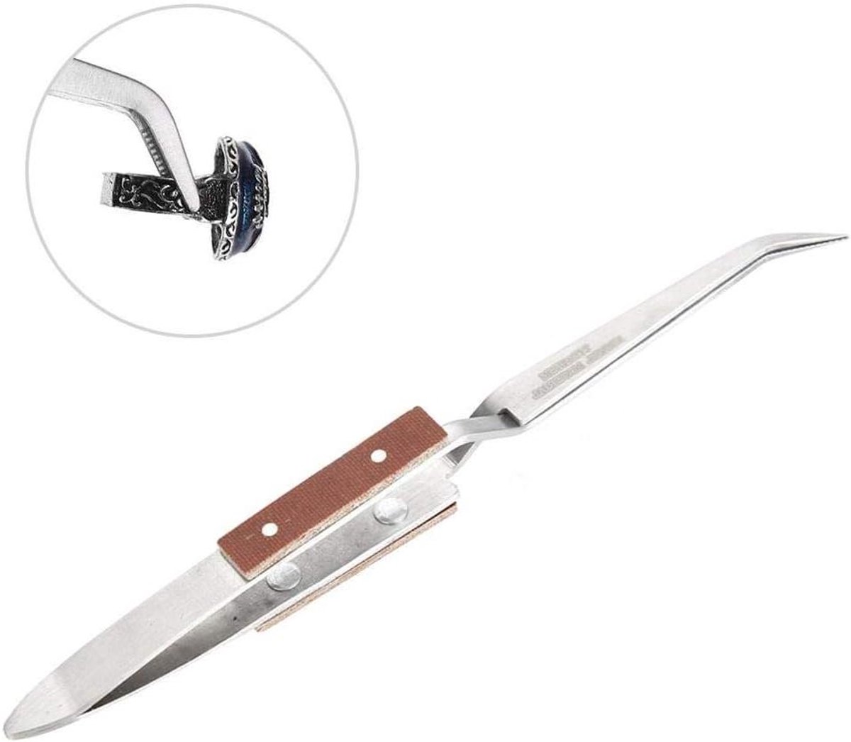 Allecto- Pincetten - Vergrendelen - Rechte - Sieraden - Brillen - Horloge - Studs - Edelstenen - Naaien - Elektronische precisie - Voor het vergrendelen van sieraden brillen horloge sieraden studs edelstenen naaien elektronische precisie (rechts)