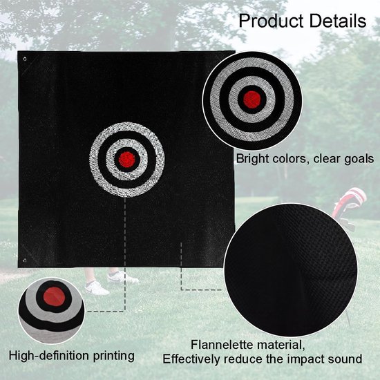Stille Golf Oefendoek Target voor Binnen en Buiten Golf Training — afbeelding 4