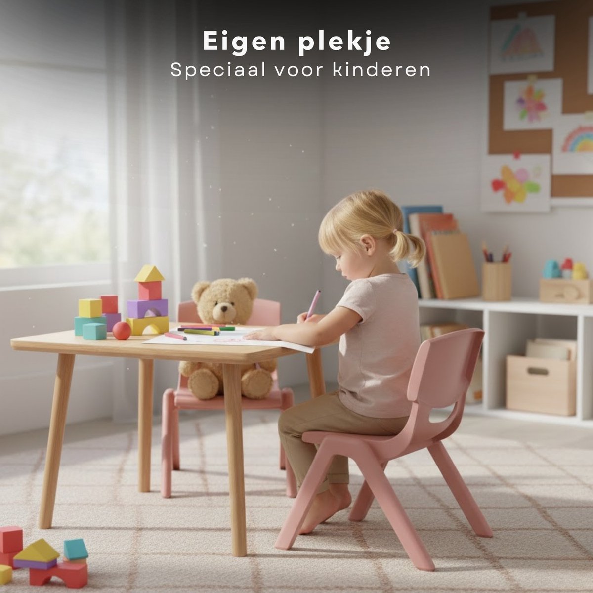 Cheqo Kinderstoeltje - Kinderstoeltje Roze thumbnail 3