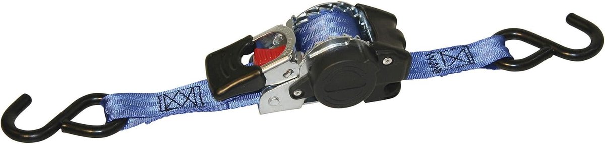 Automatische Spanband 25 mm / 3 m met Haak en 300/600 kg Trekvermogen