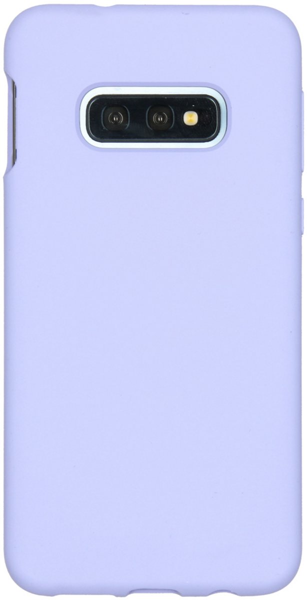 Accezz Hoesje - Geschikt voor Samsung Galaxy S10e - Liquid Silicone Backcover - Paars