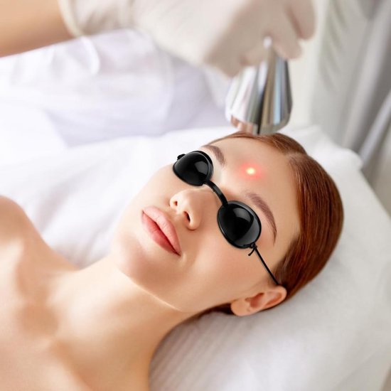 Zonnebril voor UV-veiligheid, lichttherapie en solariumgebruik - Zwart van Merkloos — afbeelding 2