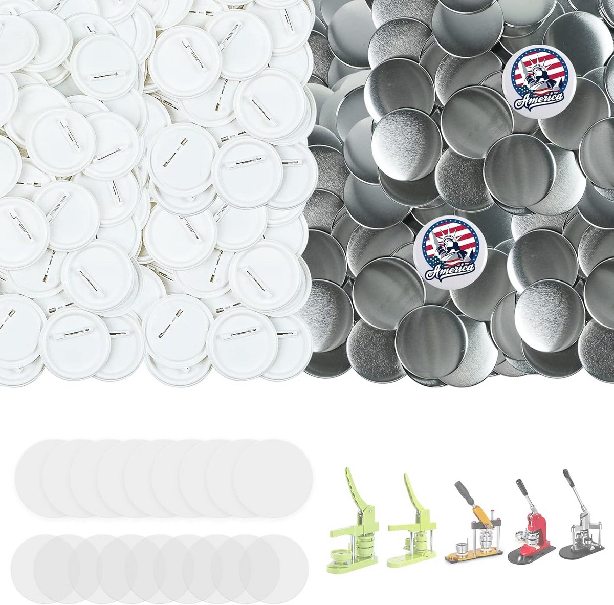 800 Knopmaker Onderdelen - 58 mm Knop Badge Benodigdheden voor Knop Maker Machine