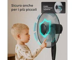 Stille Staande Ventilator met Afstandsbediening - Verstelbare Hoogte, Timer en Oscillatie