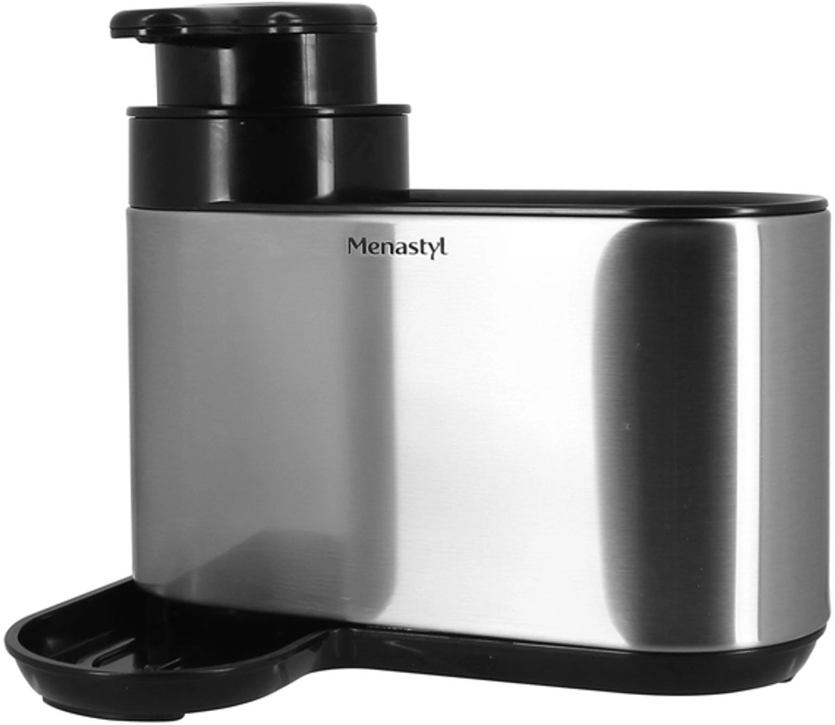 Gootsteen Organizer - 2-in-1 Gootsteen Organizer met Zeepdispenser – Sponshouder en Keuken Organizer - Voor Aanrecht en Gootsteen