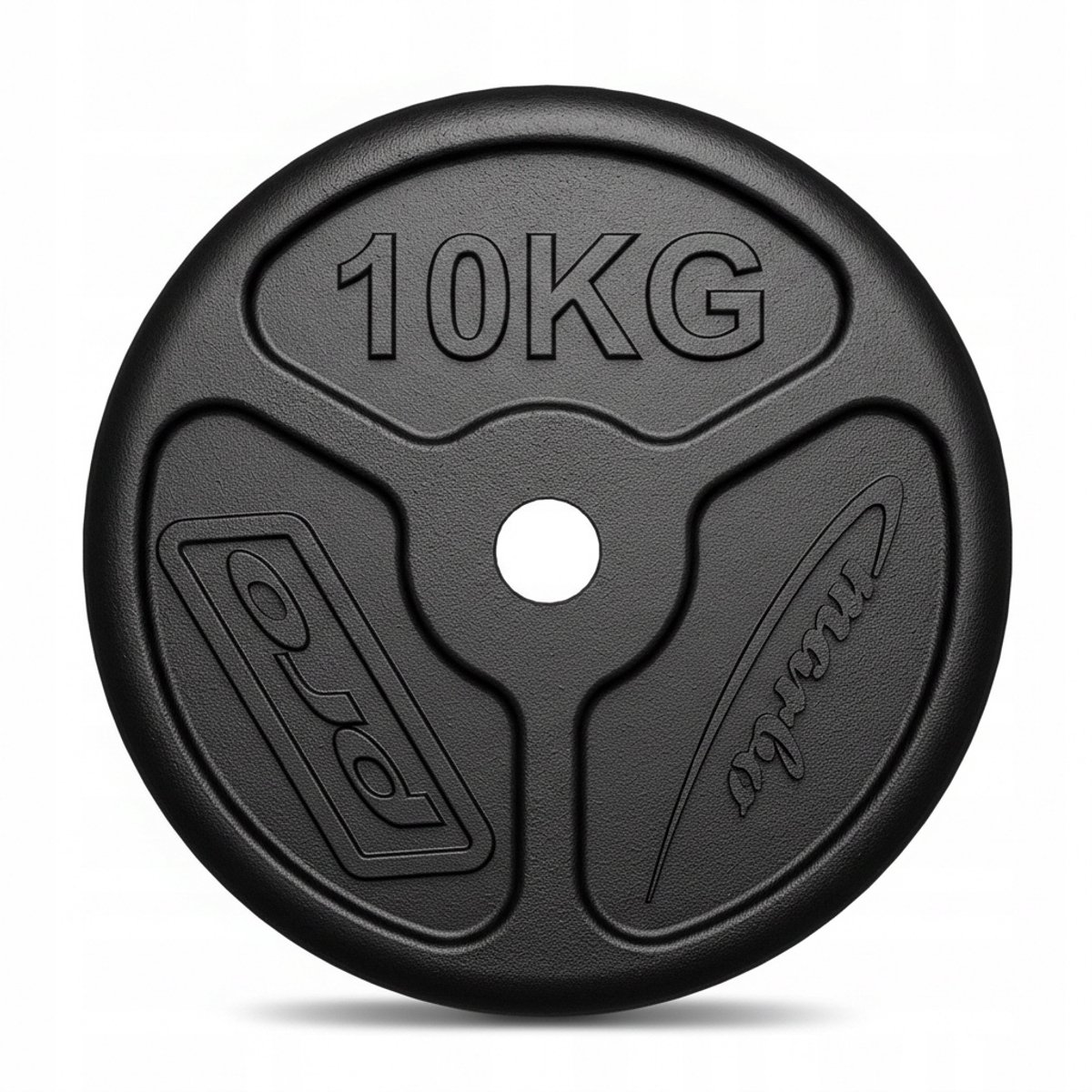 Marbo Sport - Halterschijf - Weight Plate - 10 kg - Gietijzer - Boring 31 mm - Voor krachttraining en thuisgym en Home Gym - Zwart