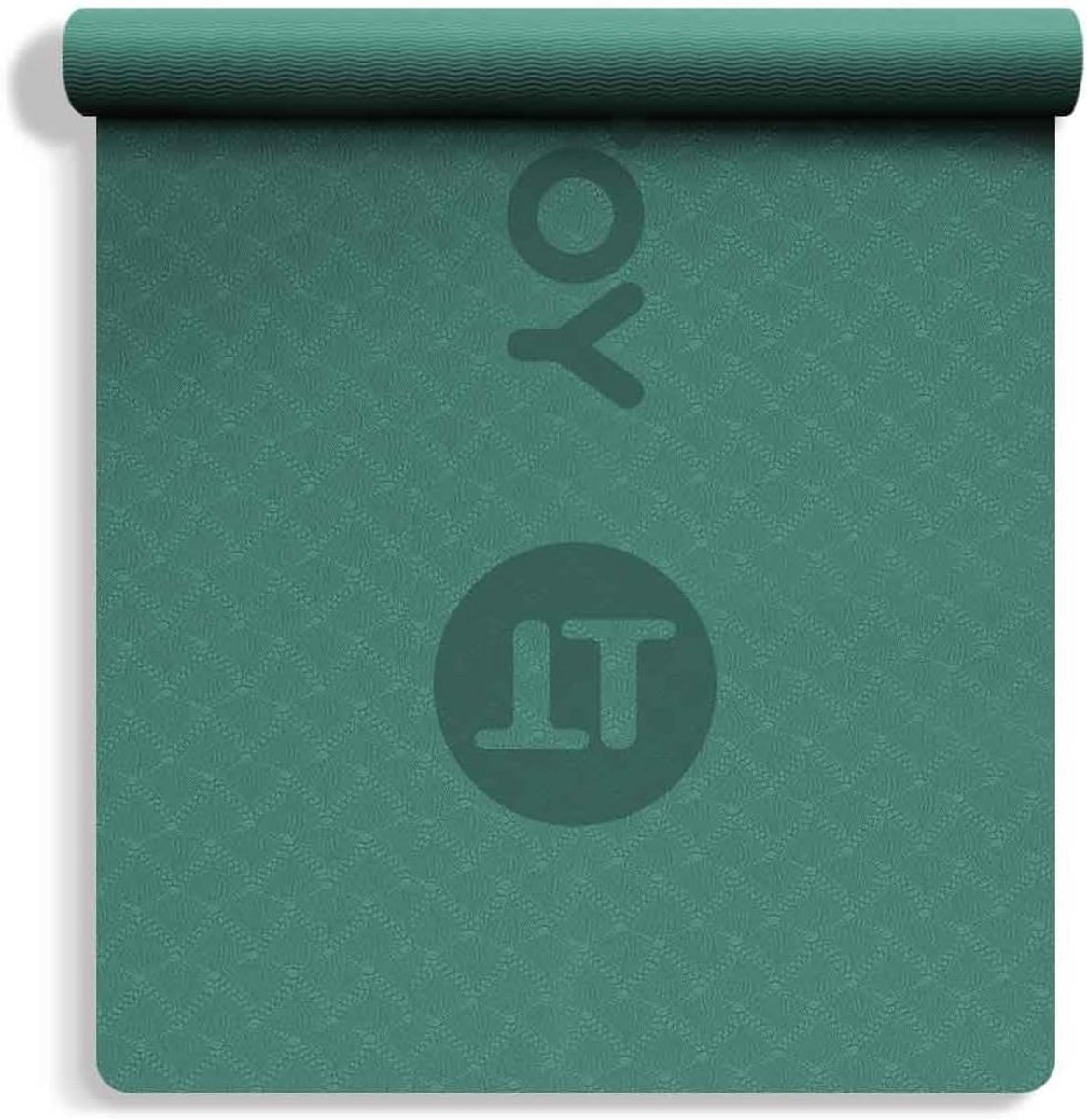 Dikke Antislip Yoga- en Fitnessmat voor Thuisgebruik - 182,9 cm x 61 cm, Milieuvriendelijk en Shockabsorberend