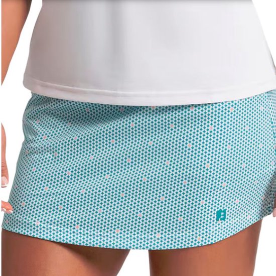 Footjoy Dames Geo Aerial Skort Wit Turquiose van Footjoy — afbeelding 5