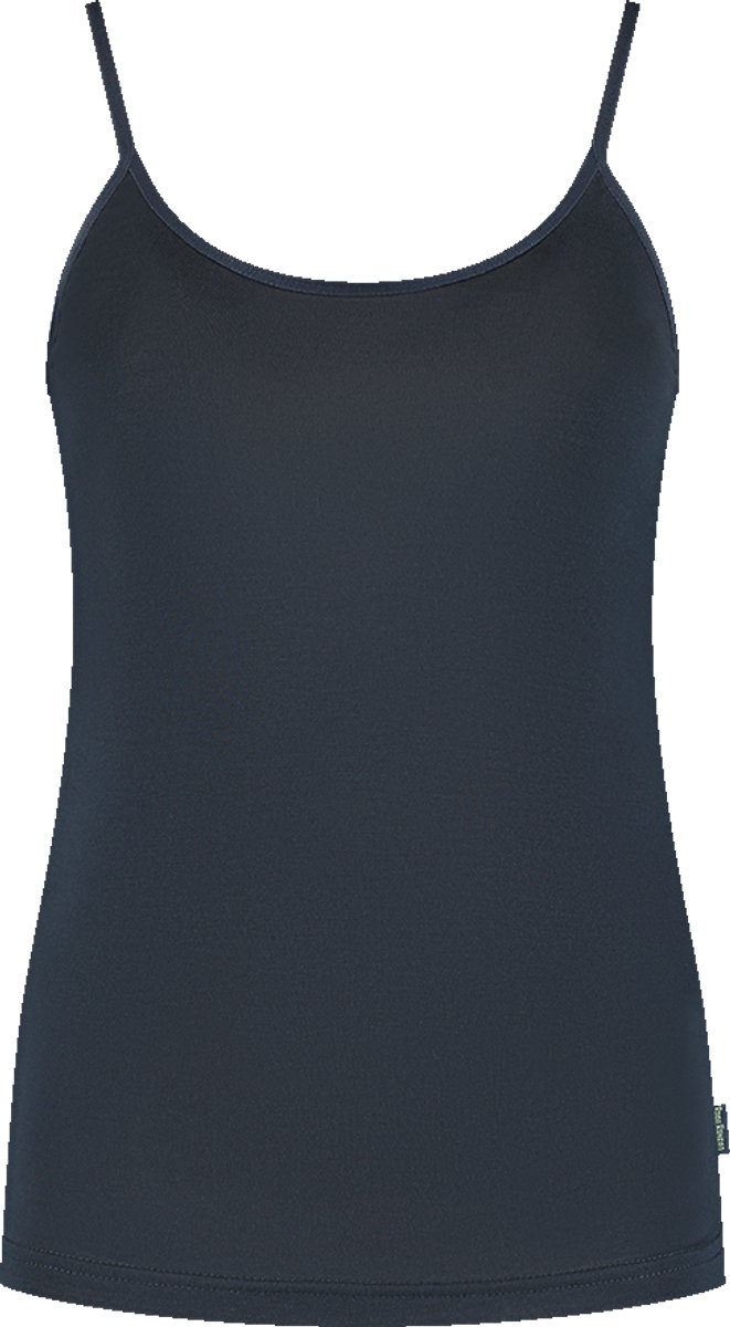 Boru Bamboo - Dames Singlet - Blauw - XXL - Bamboe Hemd - Spaghettibandjes - Ademend - Anti-Bacterieel - 2324