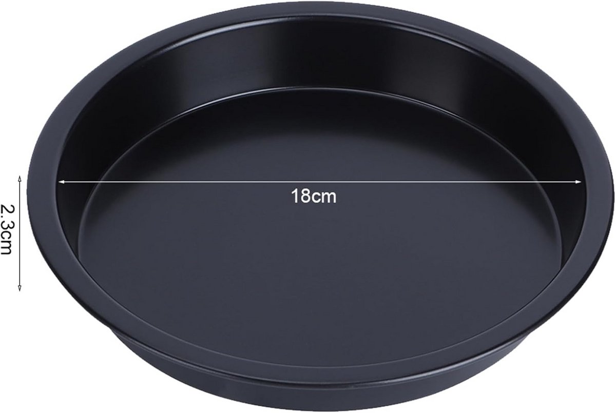Ronde Pizza Pan Antiaanbaklaag voor Pizza Taart en Brood Bakvorm Carbon Staal