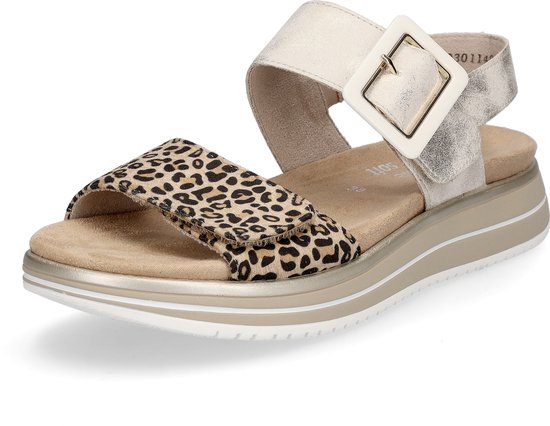 Remonte dames sandalen met leopard print