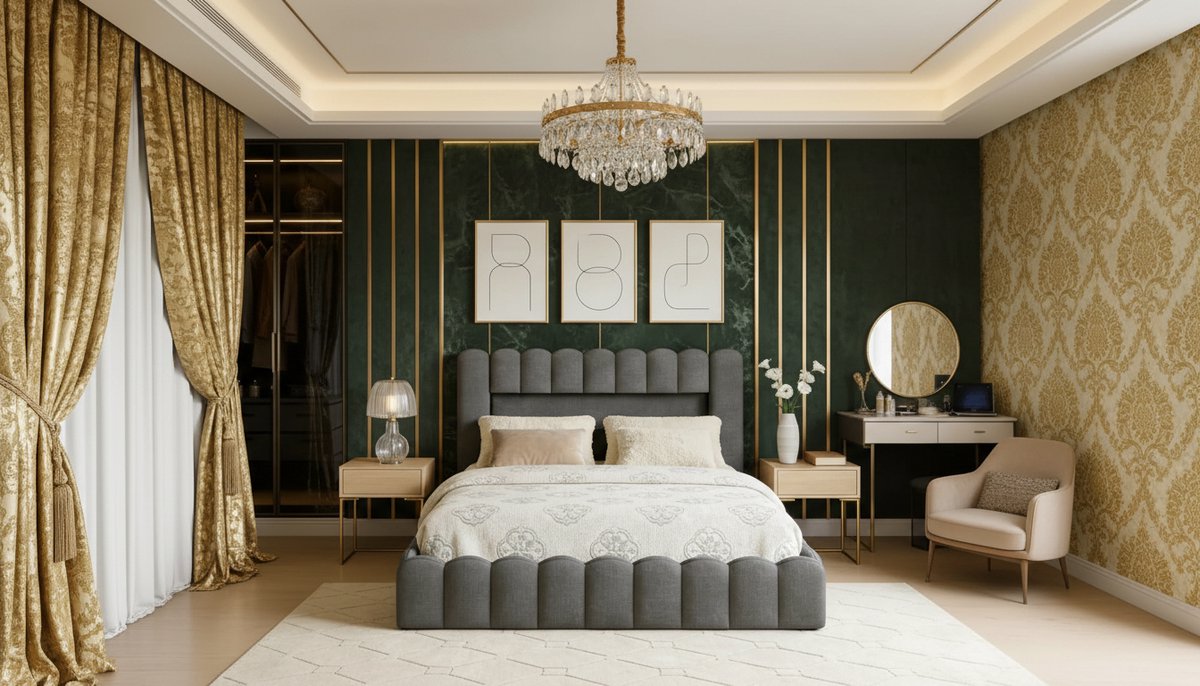 Boxspring 140x200 cm – Casa Velluto LuxSpace gestoffeerd tweepersoonsbed met opbergruimte, RGB LED-verlichting, USB-poorten, pneumatische heffunctie, stabiel metalen frame & lattenbodem – grijs geweven stof “Tree Stump” – modern design slaapkamerbed