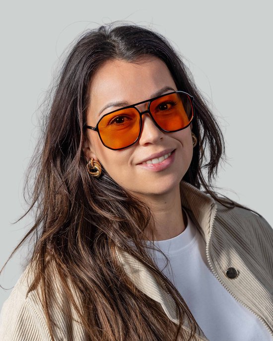 Montuurtjevoorjou - Perfetto Orange - Zonnebril - Heren - Dames - Festival Bril - Oranje van Montuurtjevoorjou — afbeelding 5