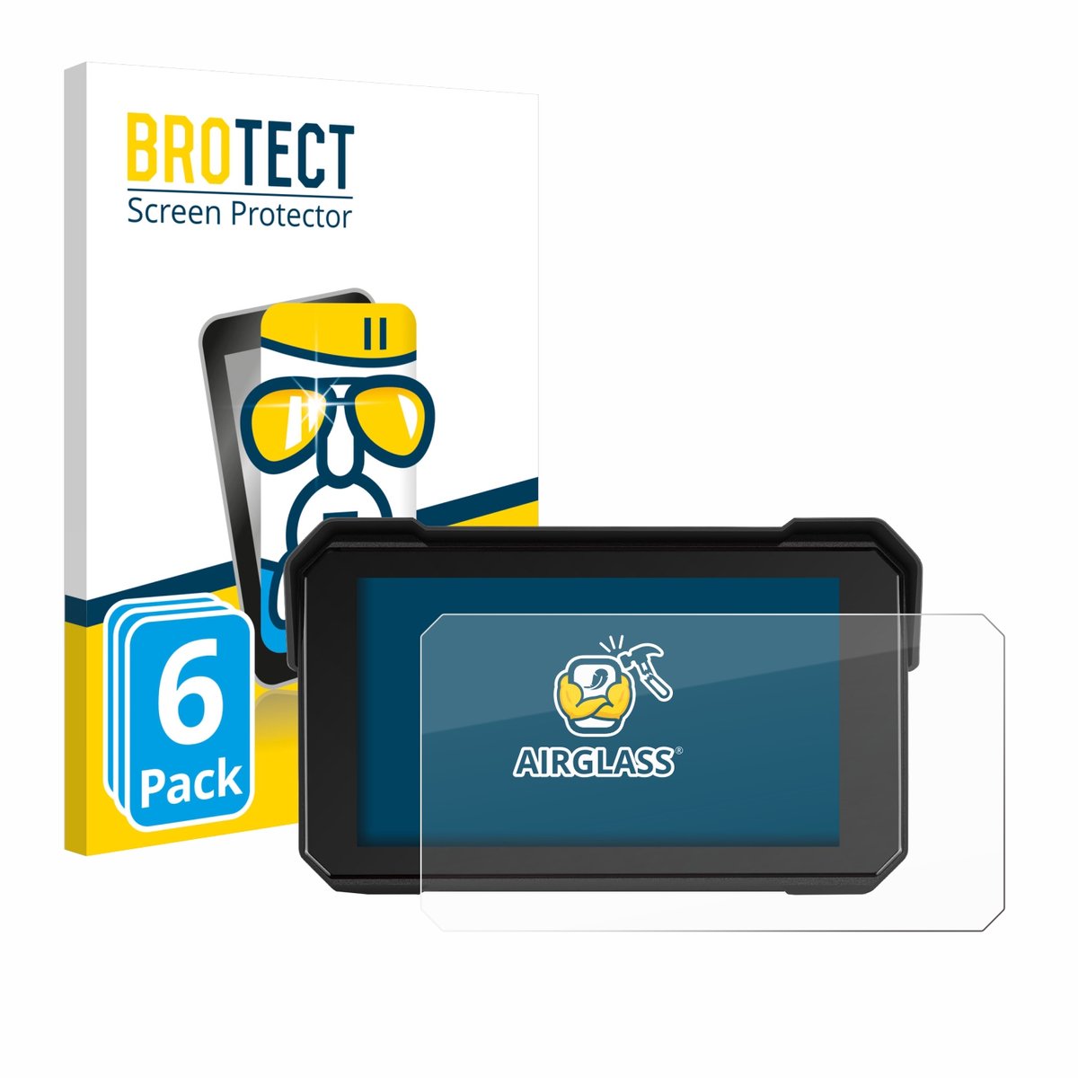 Screenprotector 6 Stuks voor GOHHDL A4058-AM39DE-GOH 5" Beschermglas transparant