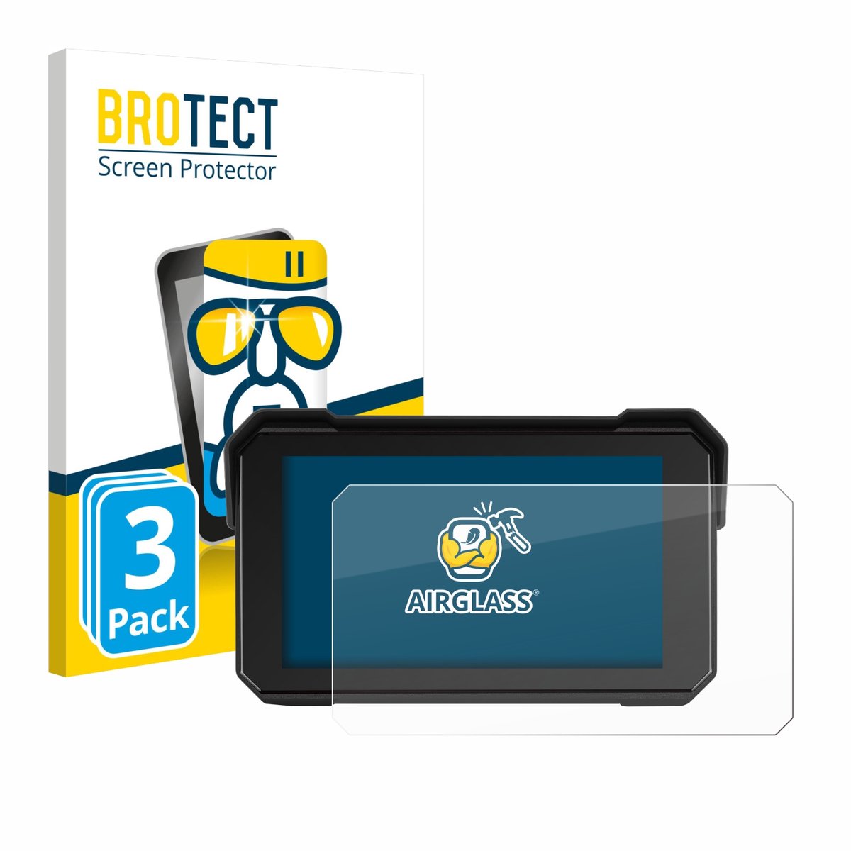 Screenprotector 3 Stuks voor GOHHDL A4058-AM39DE-GOH 5" Beschermglas transparant