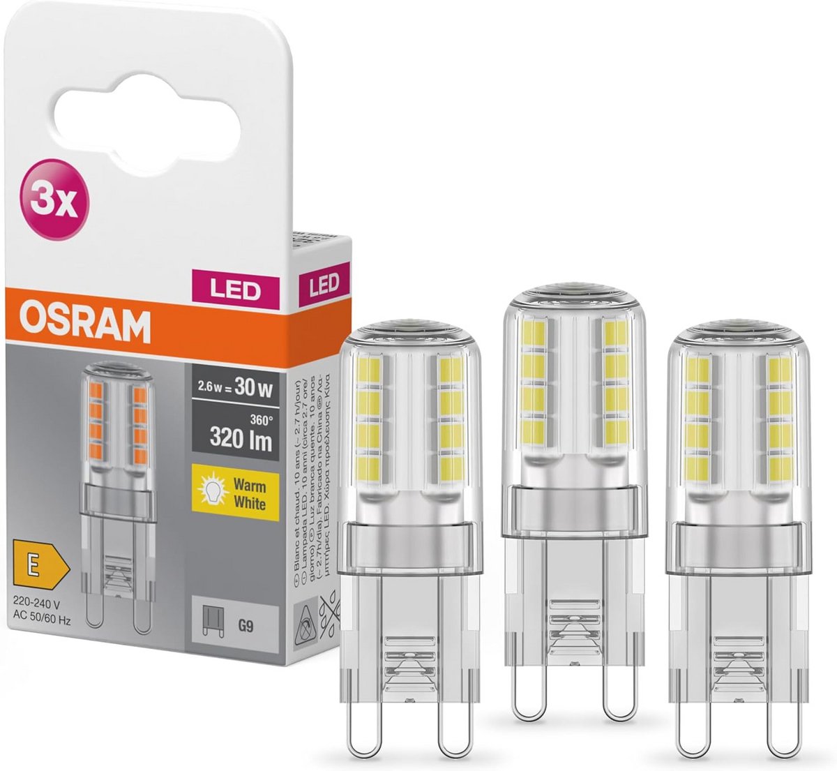 LED G9 Lamp 2,60 W - Helder Warm Wit 2700 K