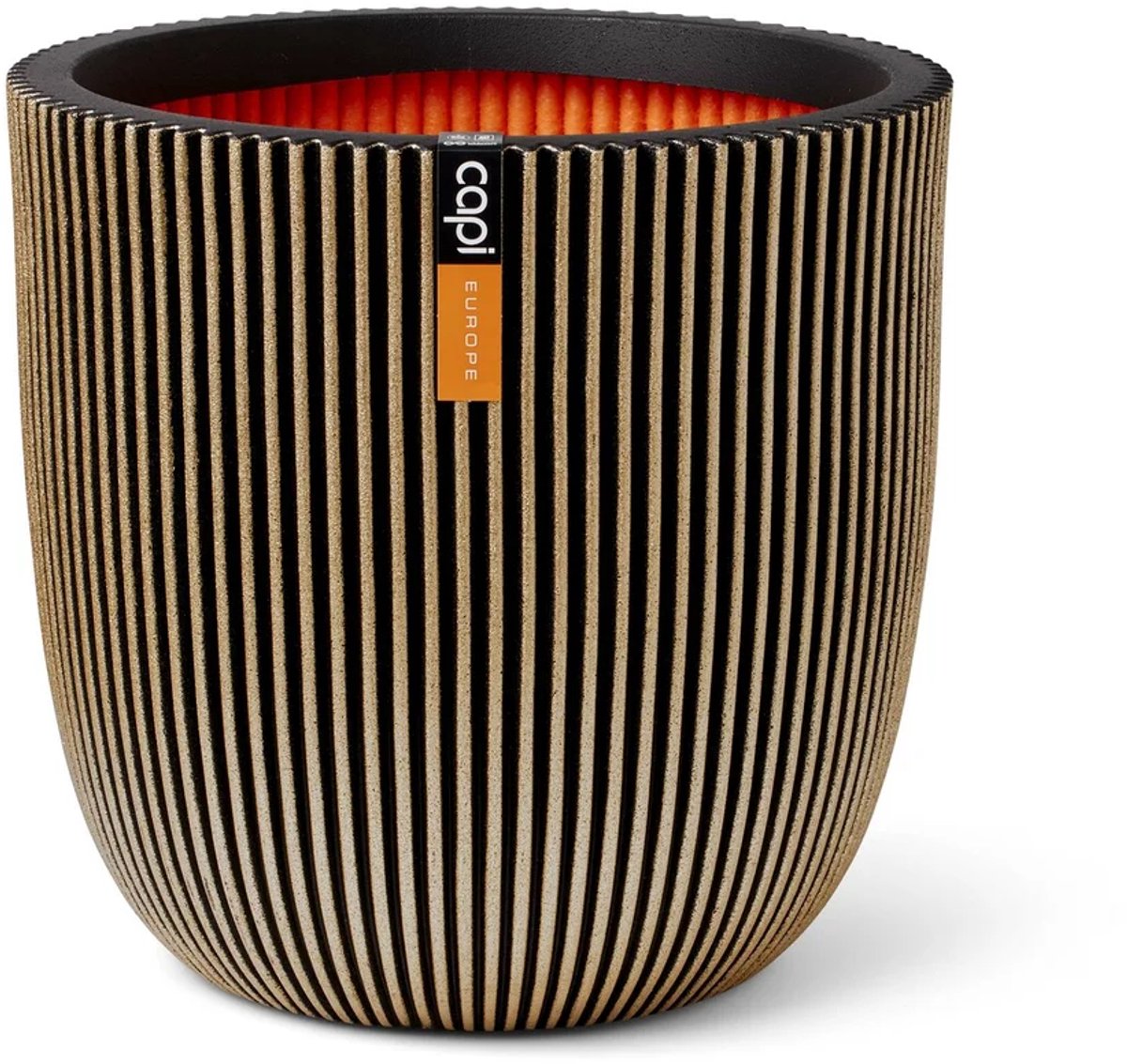 Capi Europe Flower Pot bowl Groove NL - 54x52 - Gold