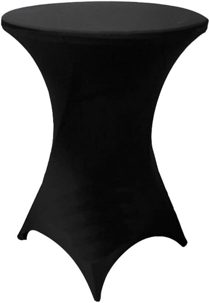 Uittrekbare Tafelhoes Set voor Hoge Tafel - Zwart, 80-85 cm