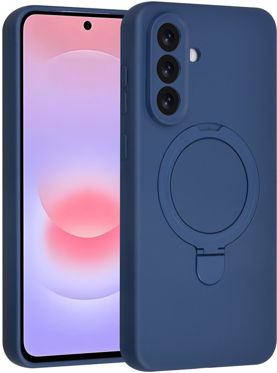 TUNIQ telefoonhoesje voor Samsung Galaxy A37 - MagSafe met ringhouder - Navy Blauw