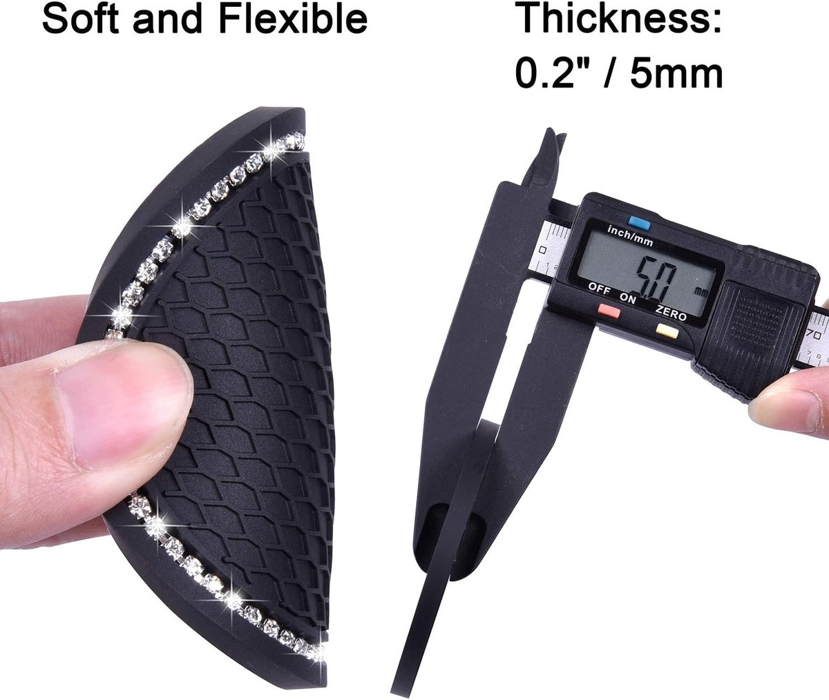 Auto Bekerhouders - Onderzetters Set - Auto Interieur - Anti-slip PVC - 7 cm Diameter - Zwart