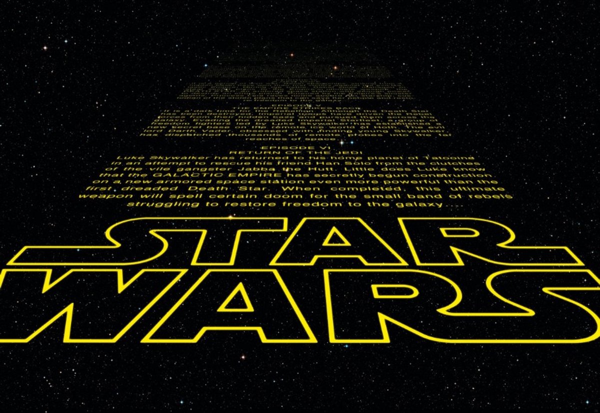 Fotobehang Star Wars Intro