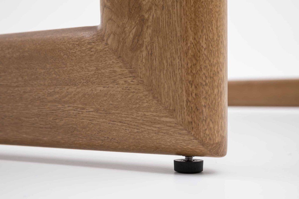 Sens-Line Table de bar Santiago 140cm Aluminium aspect bois