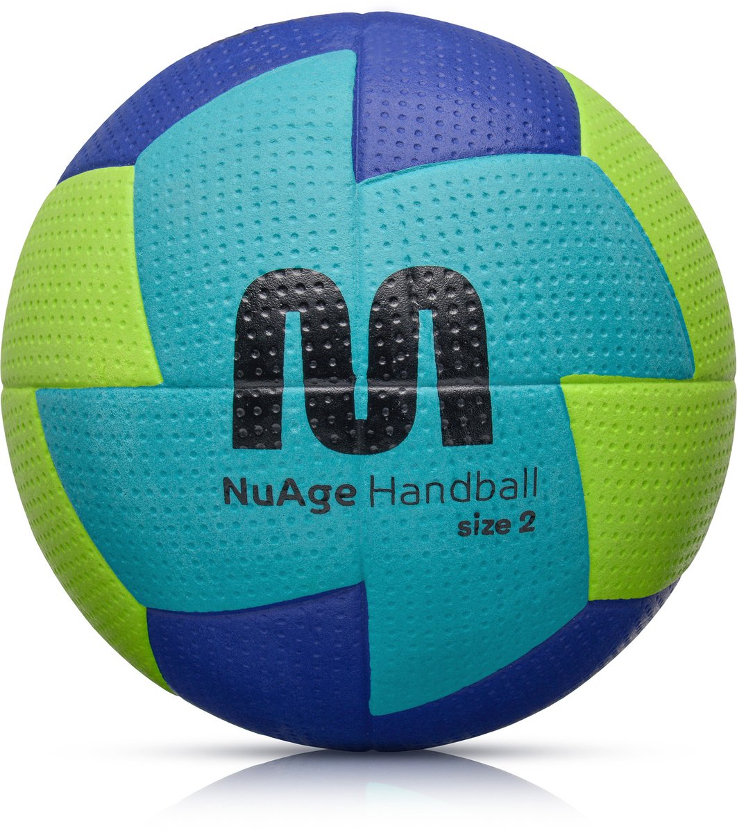 Meteor - Handbal Nuage - Maat 2 - Dames - Groen/Donkerblauw - 24-panelen - Latex binnenbal - Stevige grip