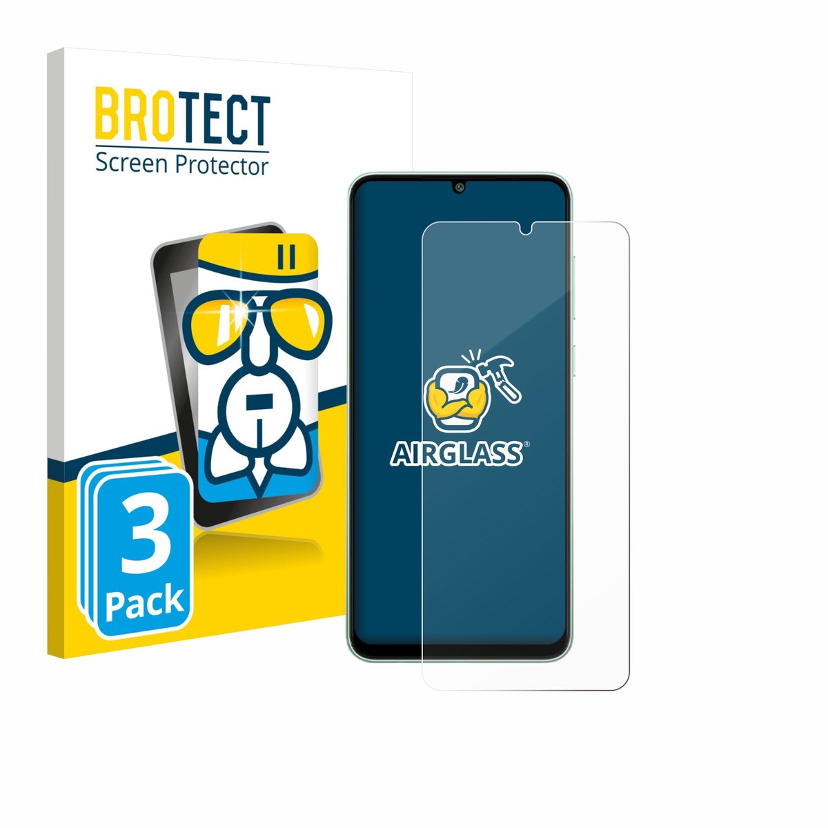 Screenprotector 3 Stuks voor Samsung Galaxy M05 Beschermglas transparant