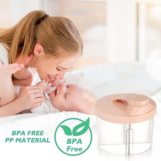 longziming - Mobiele Melkpoeder Portioner Set - 2 Stuks Draagbare Melkpoeder Opbergdoos - Draaibare Melkpoeder Dispenser Voor Baby - Handige Reizen En Dagelijks Gebruik van longziming — afbeelding 4