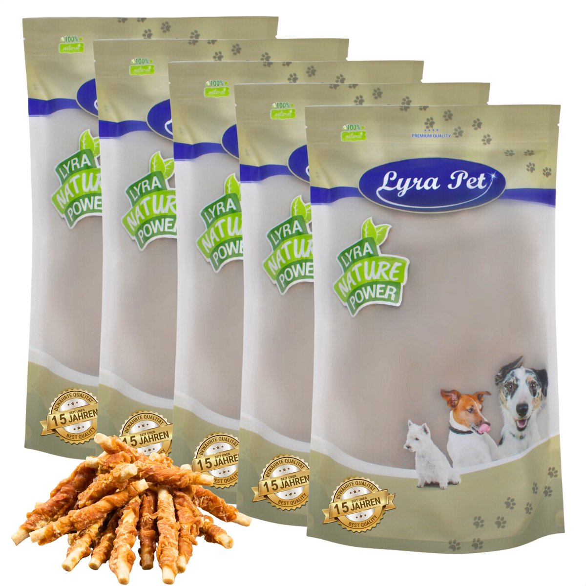 5 kg Lyra Pet® kauwsticks met kipfilet