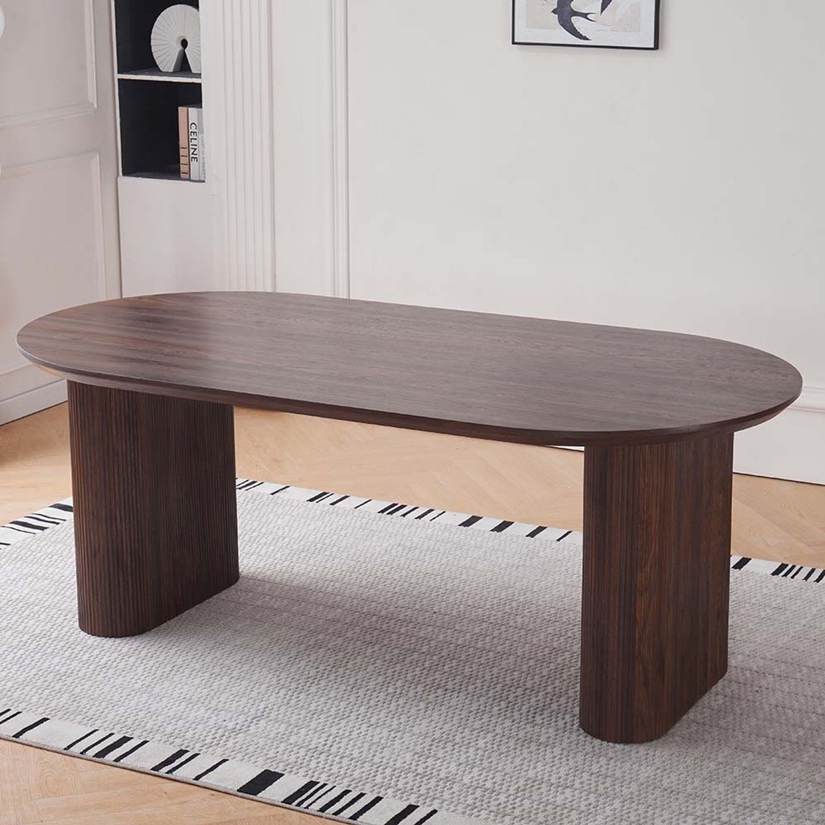 Milton & Oldbrook Eettafel 200 cm Calais Walnootlook Bruin