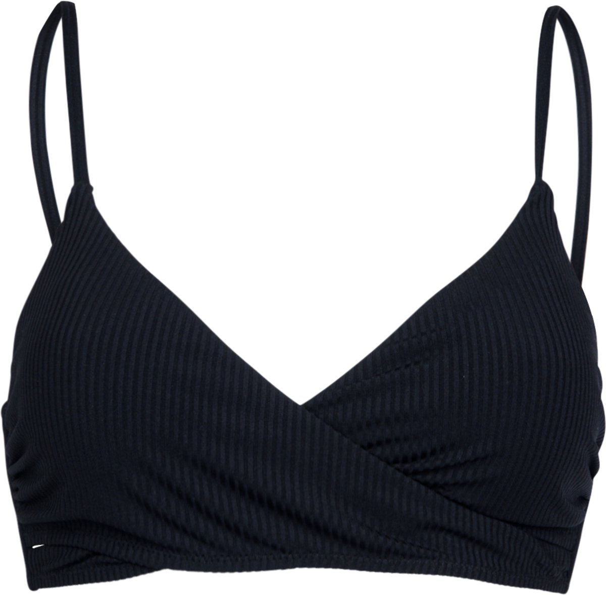 Brunotti Diamia-Rib Bikini Topje Dames Verstelbare Bandjes Bralette Bikini Top Uitneembare Padding 36 Zwart