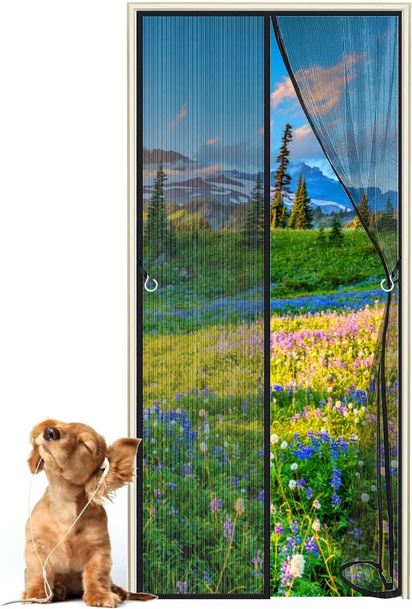 Magnetisch Hor voor Deur 185 x 270cm Automatisch Sluitende Muggenhor