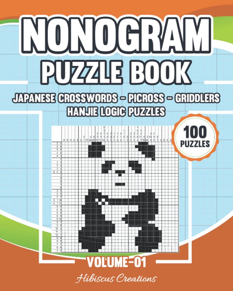 Nonogram Puzzelboek - Japanse Kruiswoordraadsels & Picross Logica Puzzels