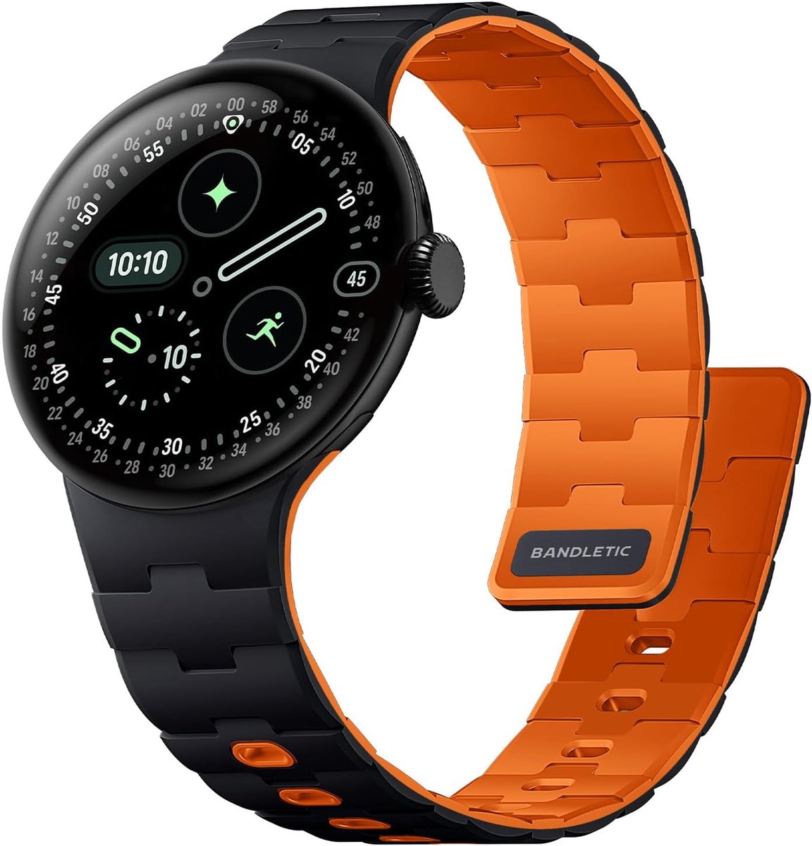 Magnetische Siliconen Bandjes Vervangend voor Google Pixel Horloge 41mm