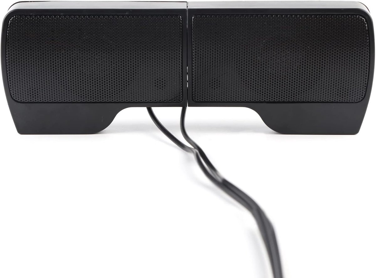 Draagbare USB Laptopsoundbar met Clip - Stereo Mini Speakers voor Laptop en Telefoon