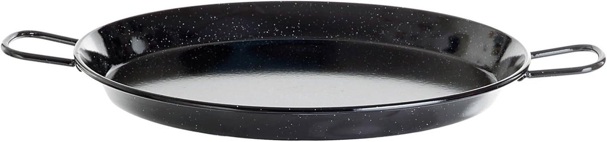 Grote Paella Pan - BBQ Grill voor Authentieke Paella - Ø 38 cm Zwart